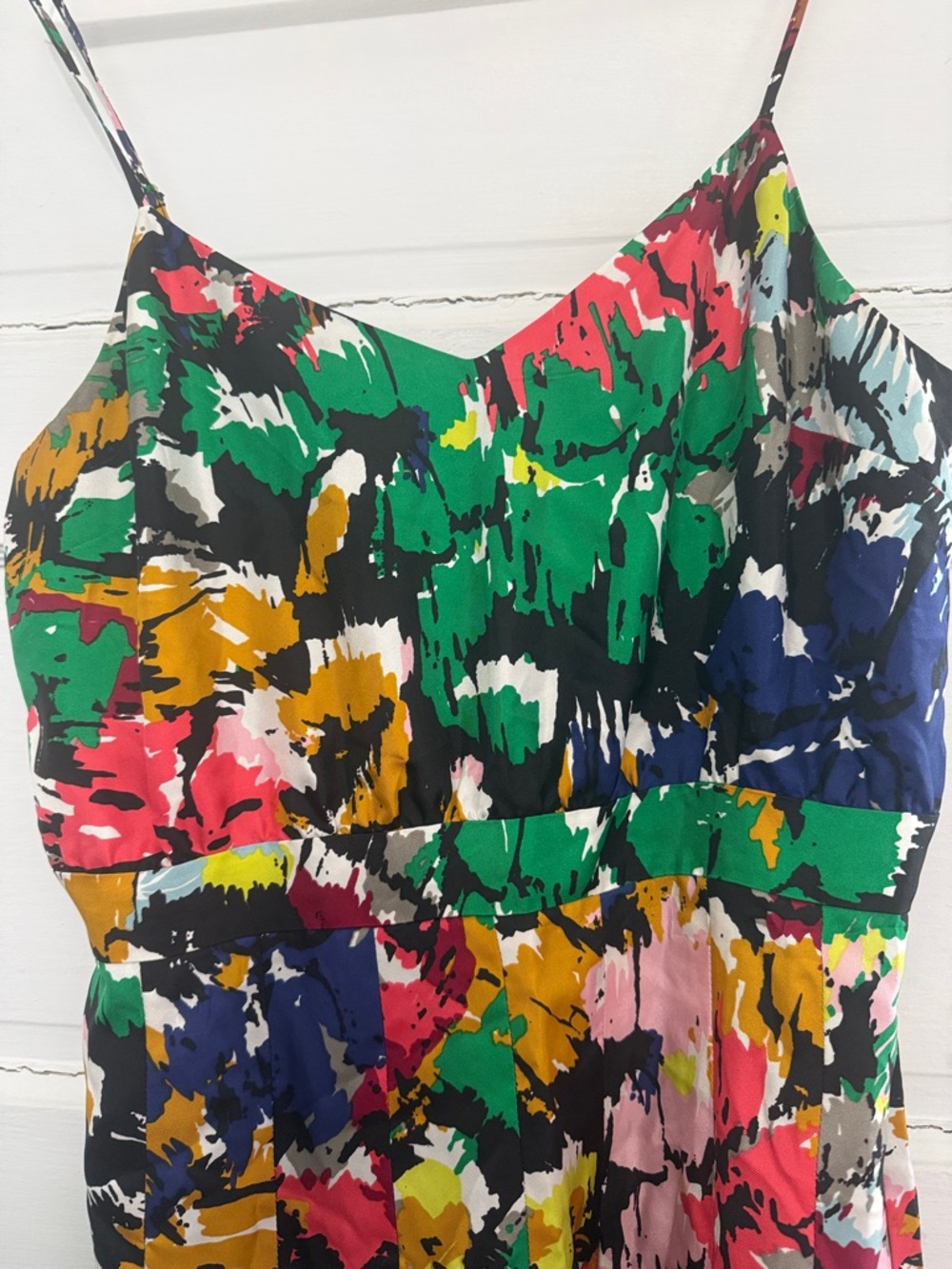 J. Crew Sunset Brushstroke Silk Midi Dress - Picture 5 of 9